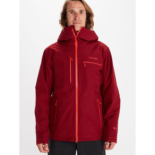 Marmot Cropp River Rain Jacket For Mens Dark Red USX620534